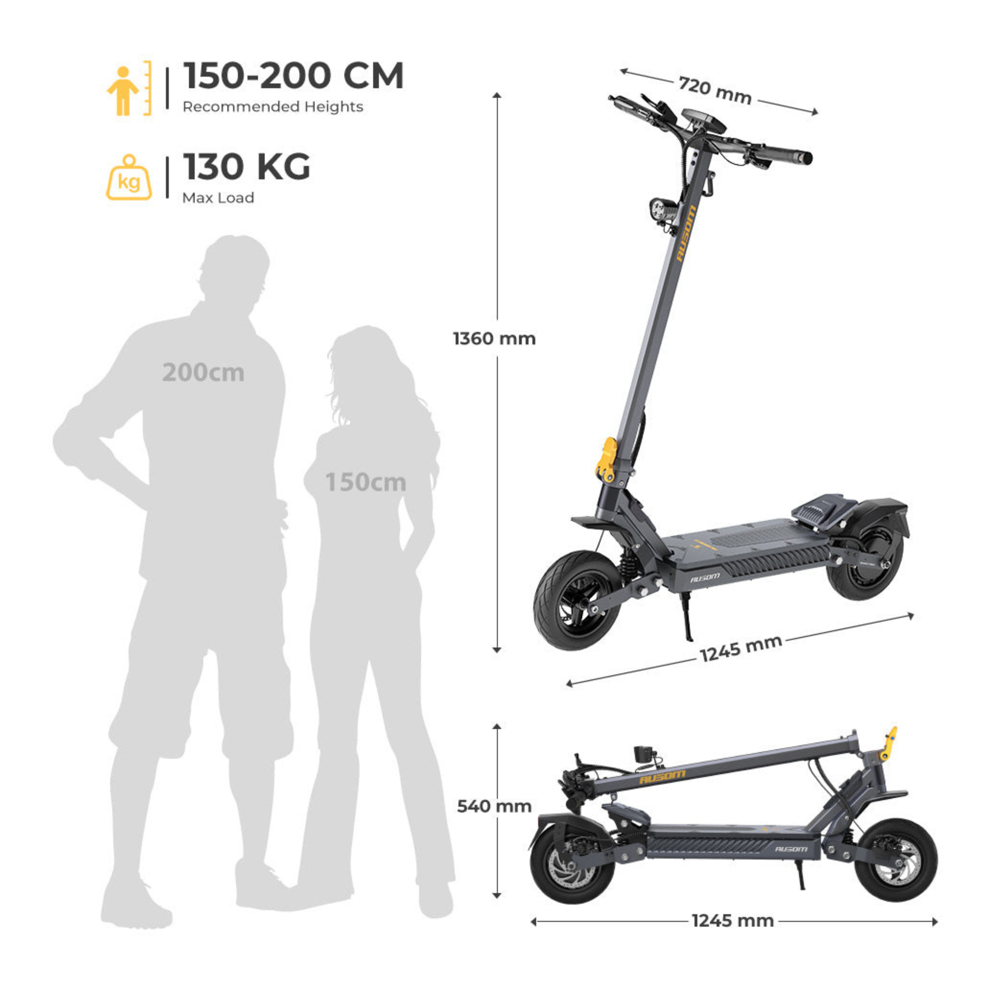 Ausom Gosoul 2 - Trottinette électrique - Wheelyshop