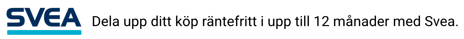 Dela upp ditt köp räntefritt i upp till 12 månader med Svea hos Wheelyshop.se