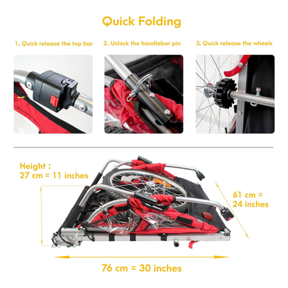 Smart barnvagn cykel BT511 - Child bicycle trailer - Wheelyshop