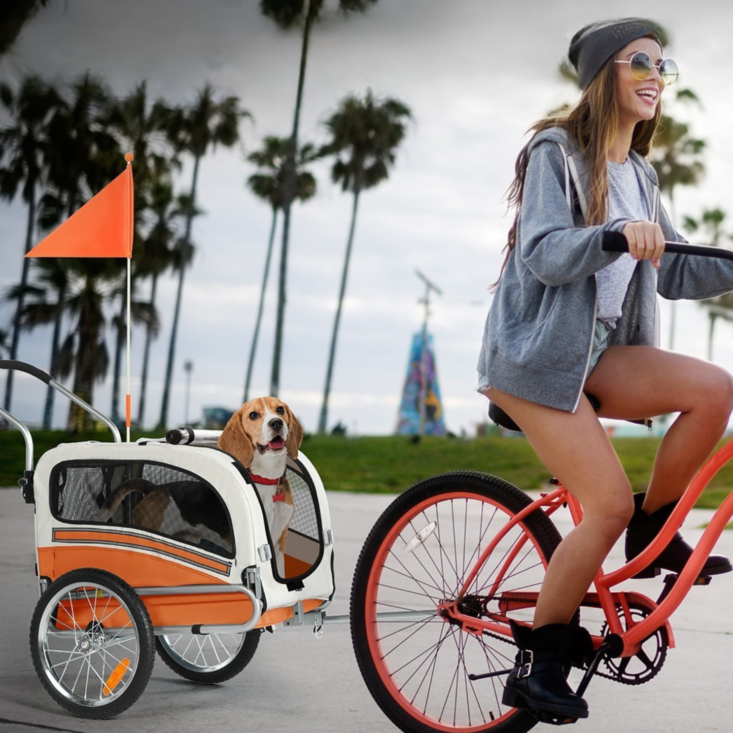 Smart husdjursvagn cykel 20303B - Remolque para mascotas - Wheelyshop