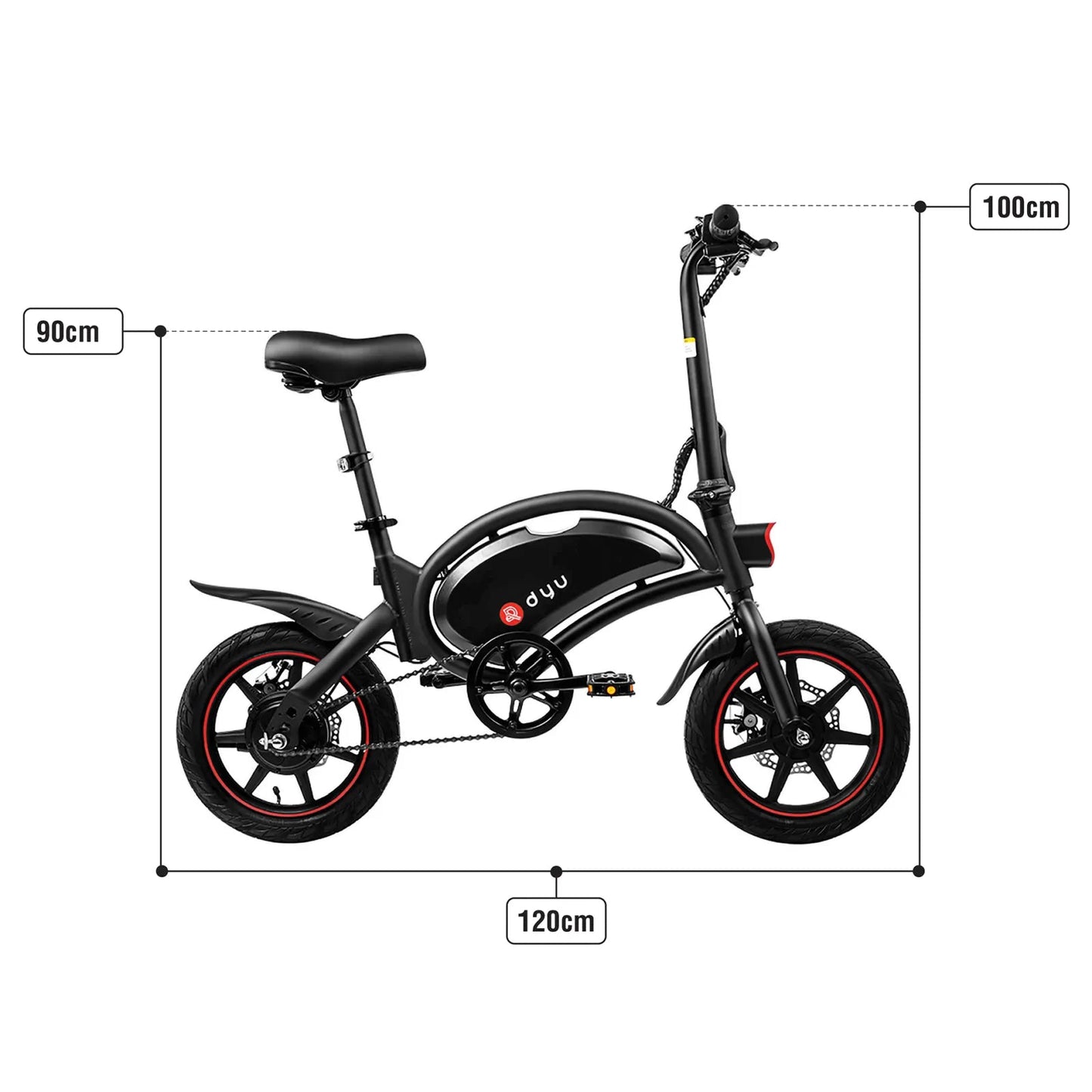 DYU D3F - Bicicleta eléctrica - Tienda de ruedas