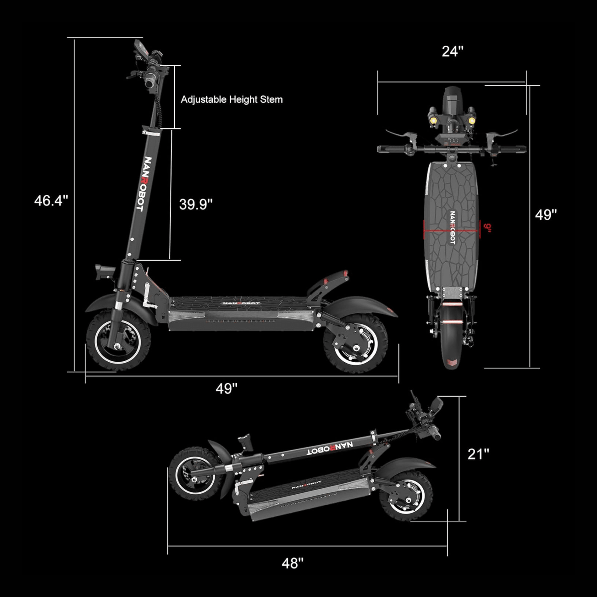 Nanrobot T1 - Elsparkcykel - Wheelyshop