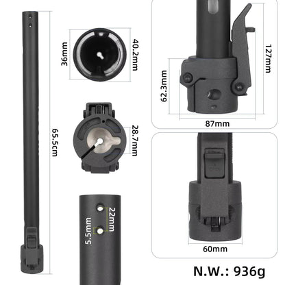 Styrstam + vikmekanism Xiaomi 5 - Reservdel - Wheelyshop